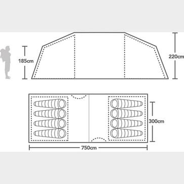  Berghaus Refurbished Air 800 Nightfall® Tent