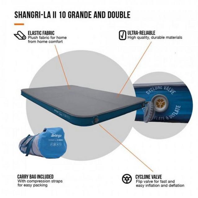 VANGO Shangri-La II 10cm Double Self-Inflating Mat Ultimate Outdoors