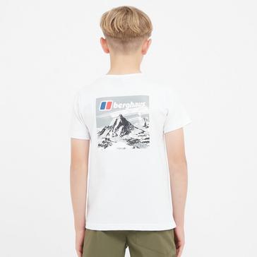 White Brasher Kids’ Mountain Graphic T-Shirt