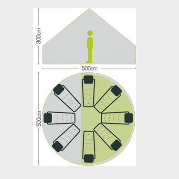  Quest Refurbished 5-Metre Bell Tent