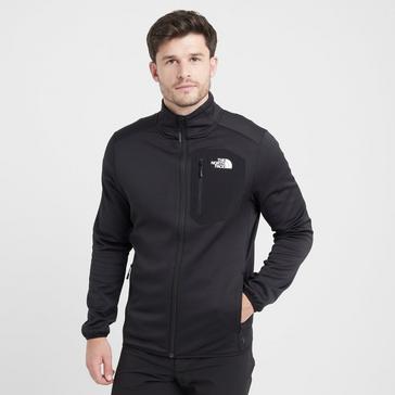 Black The North Face Men's Crest Full-Zip Fleece