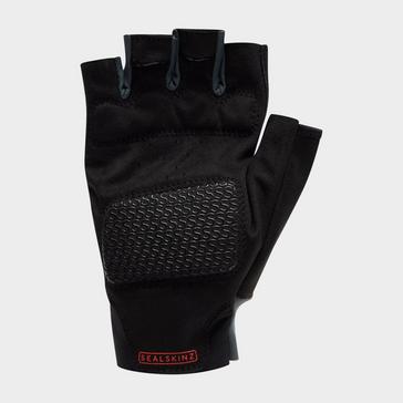 Green Sealskinz Unisex Rushford Single Layer Fingerless Cycling Gloves
