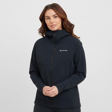 Black Montane Women's Khamsin Hooded Softshell Jacket