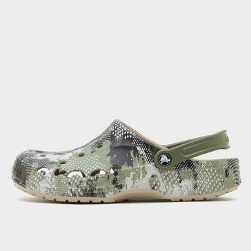Green Crocs Men’s Baya Printed Clogs