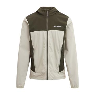Green Columbia Men's Heather Canyon™ II Hooded Hiking Softshell Jacket