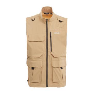 Beige Regatta Men's Travel Light Pack Away Gilet