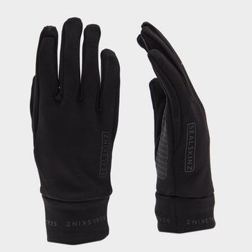 Black Sealskinz Men’s Acle Water Repellent Nanosealz™ Fleece Glove