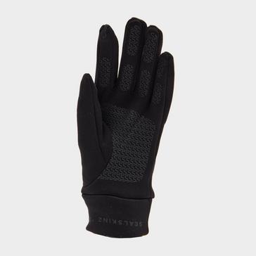 Black Sealskinz Men’s Acle Water Repellent Nanosealz™ Fleece Glove