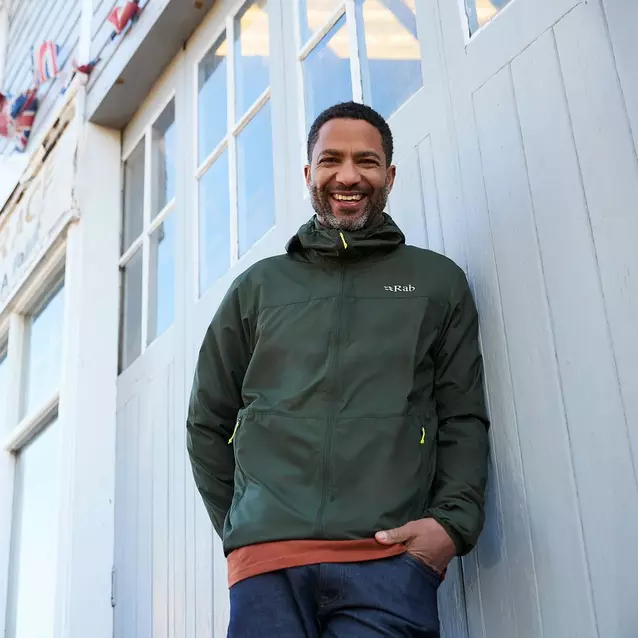 Rab Men's Windgather Hooded Jacket | Blacks