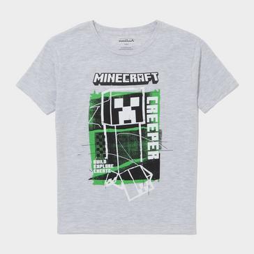 Grey Minecraft Kids’ Minecraft Creep T-Shirt