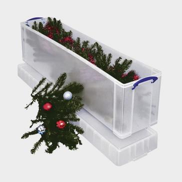 Clear Really Useful 77L Christmas Tree Box