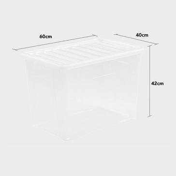 Clear WHAM 80L Crystal Storage Box