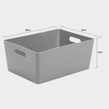 Grey WHAM Rectangular Studio Basket
