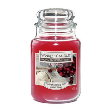 Red Yankee candle Cherry Vanilla Large Jar 