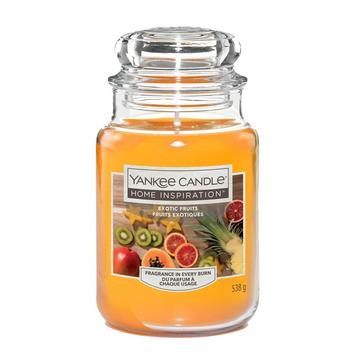 Orange Yankee candle Exotic Fruits Large Jar