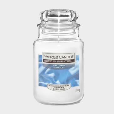 White Yankee candle Soft Cotton Large Jar