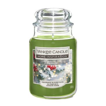 Green Yankee candle Pepperberry Pine Large Jar