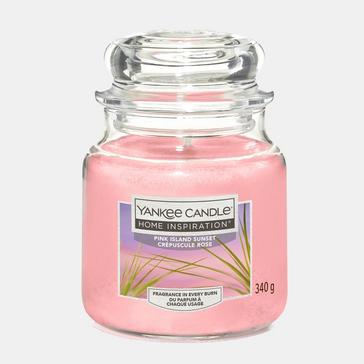 Pink Yankee candle Pink Island Sunset Medium Jar