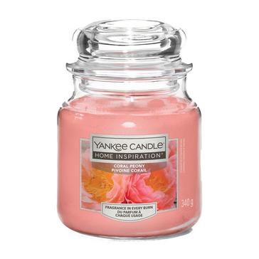 Pink Yankee candle Coral Peony Medium Jar