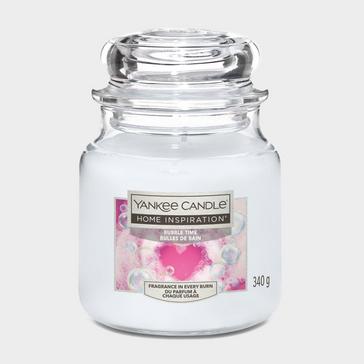 White Yankee candle Bubble Time Medium Jar