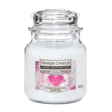 White Yankee candle Bubble Time Medium Jar