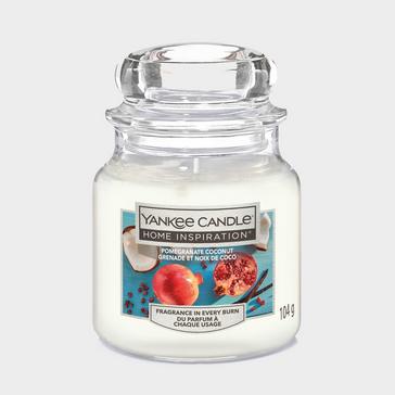 White Yankee candle Candle Pomegranate Coconut Small Jar
