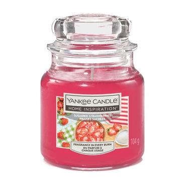 Pink Yankee candle Sugared Strawberries Small Jar