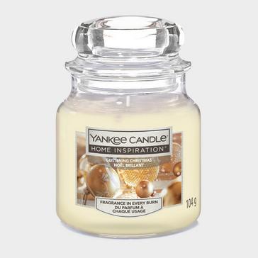 White Yankee candle Glistening Christmas Small Jar