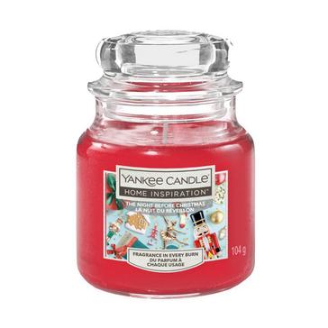 Red Yankee candle Night Before Christmas Small Jar