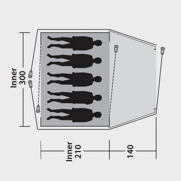 Blue Outwell Cloud 5 Tent