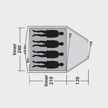 Blue Outwell Cloud 4 Tent