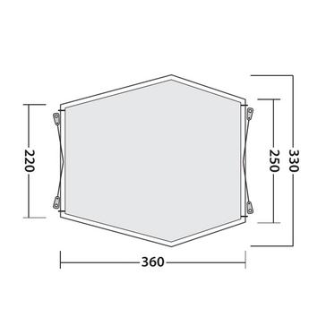 Green Outwell Woodcrest Drive Away Awning