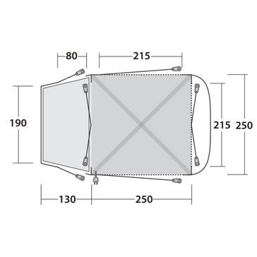 Grey Outwell Linnburg Air Rear Awning