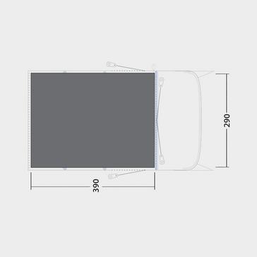 Black Outwell Hayward Lake 4ATC Footprint Groundsheet 2024
