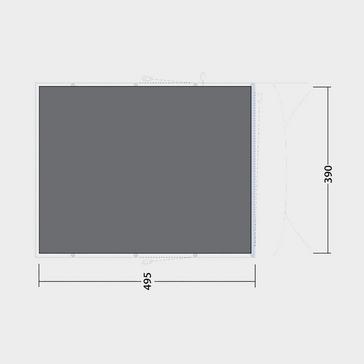 Black Outwell Avondale 6PA Footprint Groundsheet