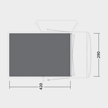 Black Outwell Jonesville 440SA Footprint Groundsheet