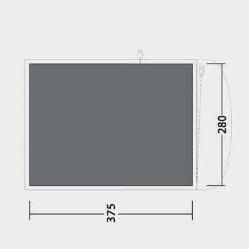 Black Outwell Ashwood 5 Footprint Groundsheet 2024