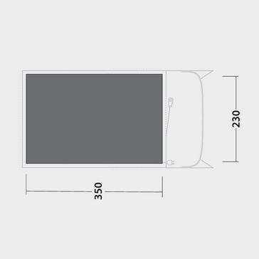 Black Outwell Sunhill 3 Air Footprint Groundsheet