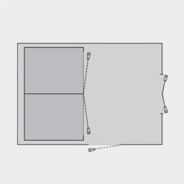  Easy Camp Arena Air 600 Footprint - 490cm x 360cm
