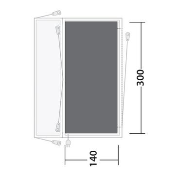 Black Outwell Lakecrest Awning Footprint Groundsheet - 235cm x 320cm