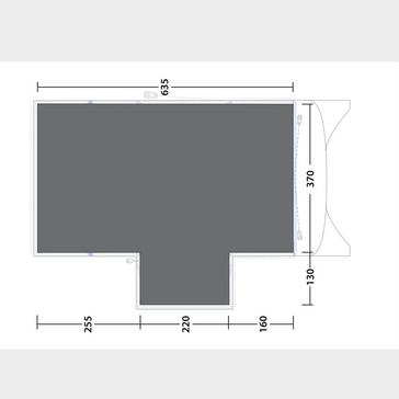  Outwell Pinedale 6PA Footprint Groundsheet 500cm x 635cm