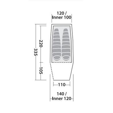 Green Robens Sprinter 2 Tent 2024