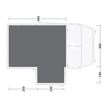  Outwell Airville 6SA Footprint Groundsheet 500cm x 495cm