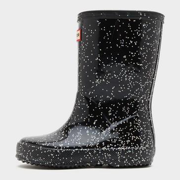 Black Hunter Kids’ Original First Classic Glitter Wellington Boots