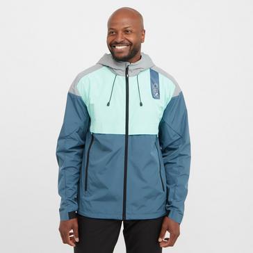 Grey OEX BLUE Men’s Repel Windrunner Jacket 