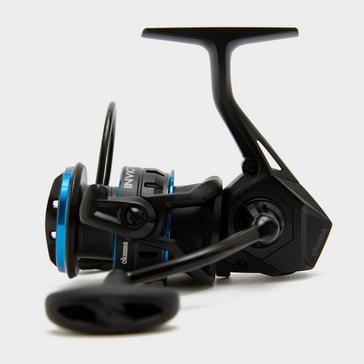 Black Okuma Invicta Feeder Reel 3000