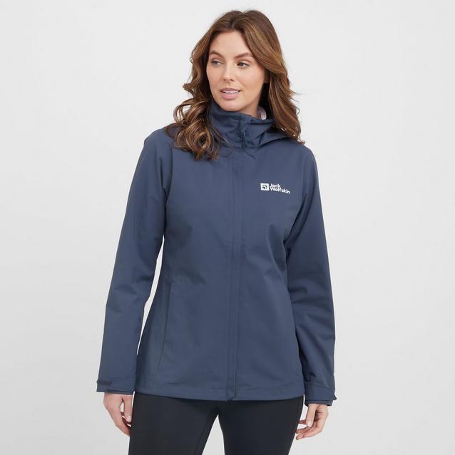 Jack Wolfskin Women's Trailtime 2L Waterproof Jacket Blacks - Main Image