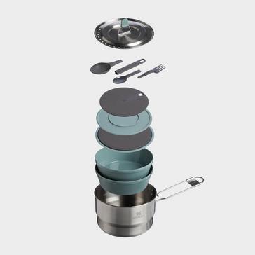 Silver Stanley Cookout Wildfare Go Two Bowl Cookset 1L