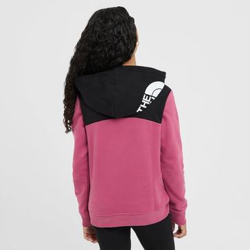 Pink The North Face Girls' Back Logo Relaxed Hoodie