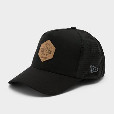 Black New Era 9FORTY Patch A-Frame Trucker Cap 